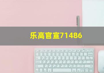 乐高官宣71486